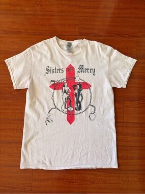 Sisters Of Mercy Off-White Crewneck Band Tee